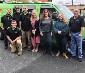 Pictured is the crew at SERVPRO of Babylon/Deer Park 