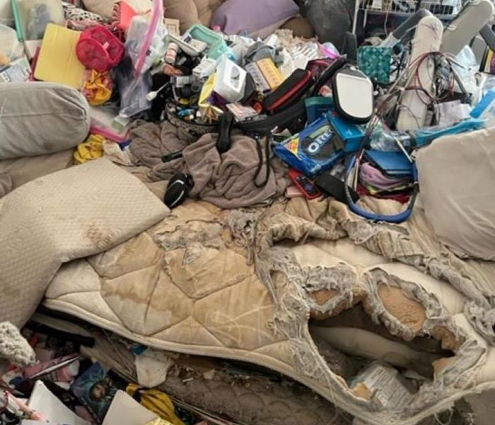 master bedroom before cleanup